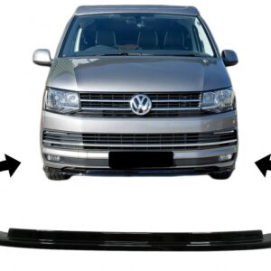 Front Bumper Add-on Spoiler Lip suitable for VW Transporter T6 (2015-up) Glossy Black