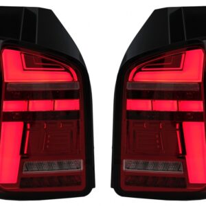 Full LED Taillights suitable for VW Transporter T6 (2015-2020) Dynamic Sequential Turning Light Red Clear